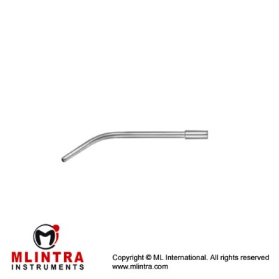 Yankauer Suction Tube Fig. 1 Stainless Steel, 10 cm - 4"